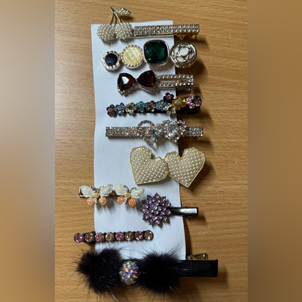 Elegant Hair Clip Set - total 10 pieces